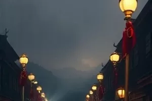 《古道西风》横版剧照，山脊上的古驿道与残存石阶